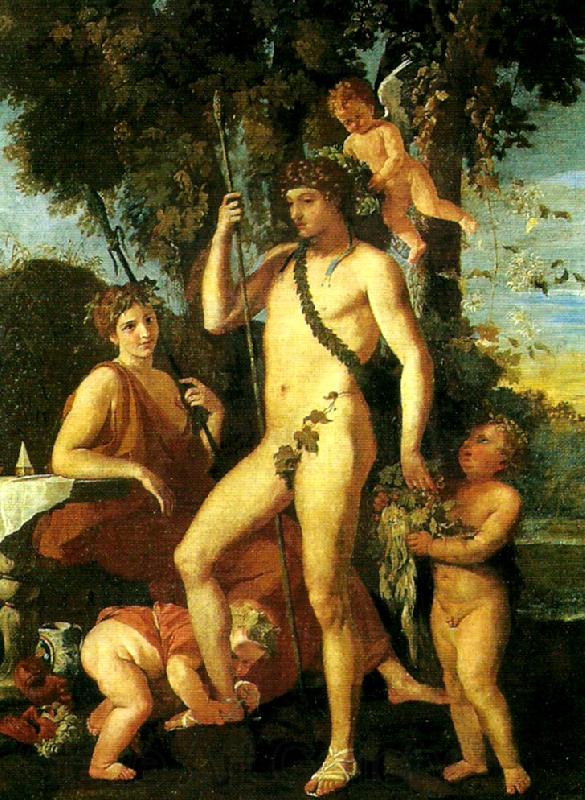 Nicolas Poussin bacchus-apollo France oil painting art